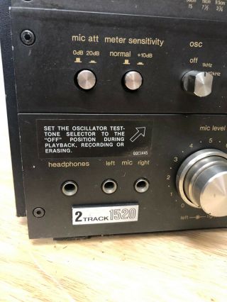 TECHNICS RS - 1520 REEL TO REEL DECK 3