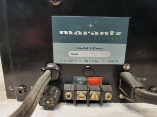 Marantz model 15 Dual monoblock amplifier 5