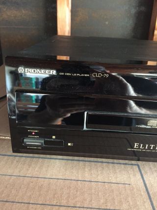Pioneer Elite Cld - 79 Laserdisc Cd Cdv Ld Player With Remote