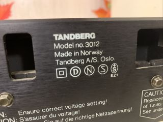 Tandberg 3012 Integrated Amplifier Black,  GREAT 6