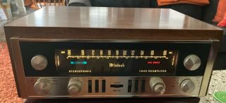 Mcintosh Mx 110 Vacuum Tube Stereo Am Fm Radio Tuner Preamplifier With Wood Case