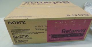 Sony Betamax Sl2710 Hi - Fi Stereo Video Cassette Vcr Recorder Vintage