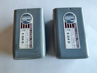 Pair ALTEC - Peerless E - 204D Transformers for Tube Amplifier Mixer Mic Amps 2