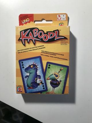 Kaboodl Card Game From The Makers Of Uno Kooky Family Mattel - Complete