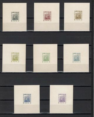 ,  1962 Against Malaria 2 Nominal In Different Colour Thick Paper