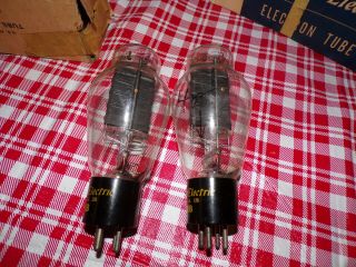 2 Strong Same Dated 1951 Western Electric D Getter 300b Tubes H123