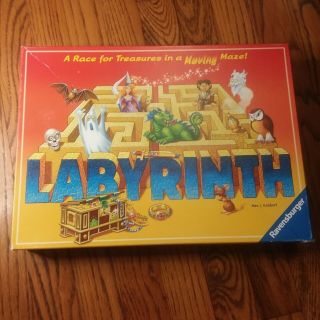 Complete Labyrinth Ravensburger Moving Maze Board Game Kids Adults 2007 Wizard