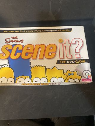 The Simpsons Scene It Dvd Game Trivia / Board Game