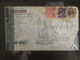 1948 Shanghai China Censored Cover To Berlin Germany