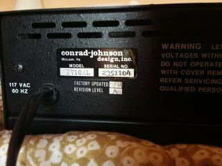 Conrad Johnson PV 10A Stereo Preamp 4