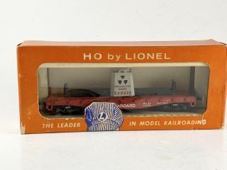 Vintage Lionel Ho Scale Radioactive Waste Seaboard Flat Car 0805 - 1 Mib