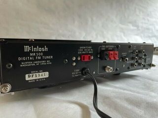 McIntosh MR 500 Digital FM Tuner 5