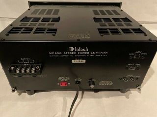 McIntosh MC 2002 Stereo Power Amplifier 6
