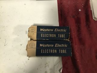 Pair Western Electric 205f Tubes Strong Match Date Code