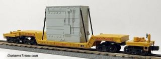Railking Mth O 027 / 30 - 76005 Union Pacific Depressed Flat Car W/ Transformer