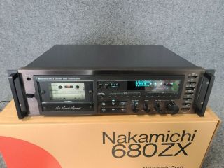Nakamichi 680ZX,  3 head cassette deck - serviced - with box 2