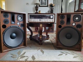 Kenwood Kr - 7600 & 2 Kenwood Kl 777d Speakers (5 Ways 6 Speakers System)