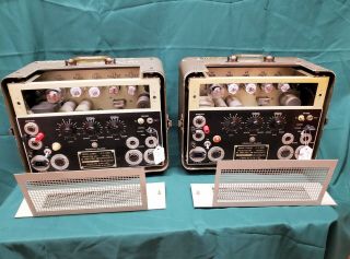 Us Signal Corp Western Electric 6l6 5881 Tube Power Amplifiers [pair]