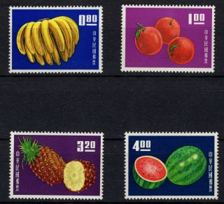 China Taiwan Roc Fruit Set Sc 1414 - 17 Vf - Xf Mnh