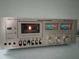 Marantz Model 5030b Stereo Cassette Deck Top Of The Line 3 Heads,