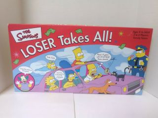 2001 The Simpsons - Loser Takes All Board Game - Complete Fast