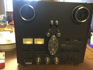 Technics Rs - 1506us Reel To Reel Tape Deck With 2 Maxell Ud 35 - 80 Tape Reals.