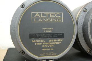 ALTEC LANSING 288 - 8K HIGH FREQUENCY DRIVER TANGERINE RADICAL PHASING SYSTEM 8 OH 2