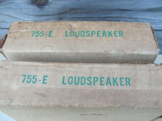 Pair - ALTEC LANSING 755 - E Loudspeakers - & - Box - Good as it Gets 4