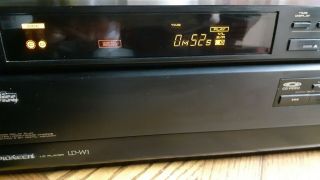 PIONEER Laserdisc Player LD - W1 W/Remote - 2 Disc 4 Side Player - Fully Functional 2