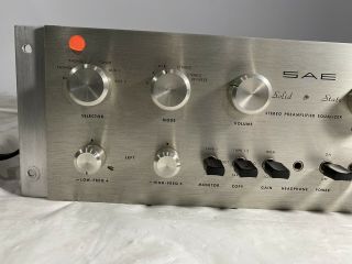 SAE Mark One Solid State Stereo Preamplifier Equalizer 3