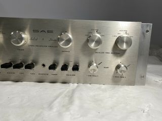 SAE Mark One Solid State Stereo Preamplifier Equalizer 4
