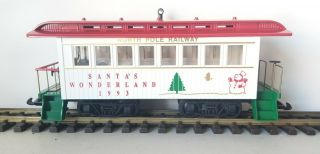 Kalamazoo Toy Trains Work North Pole Railway Passenger Car