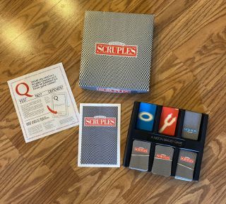 Scruples: A Question Of Scruples,  Milton Bradley Card Game,  1986,  Complete.
