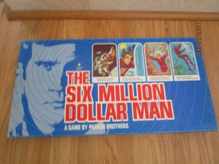 1975 The Six Million Dollar Man Game By Parker Brothers - Complete