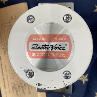 Pair Vintage ELECTRO - VOICE T350 T - 350 Deluxe Compression 16 ohms Rare 5