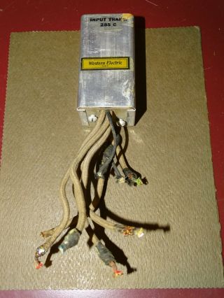 Western Electric Type 285c Input Transformer,  Good,  For Tube Amplifier