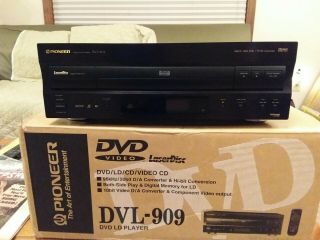 Pioneer Dvl - 909 Laserdisc Dvd Combo One Owner Barely