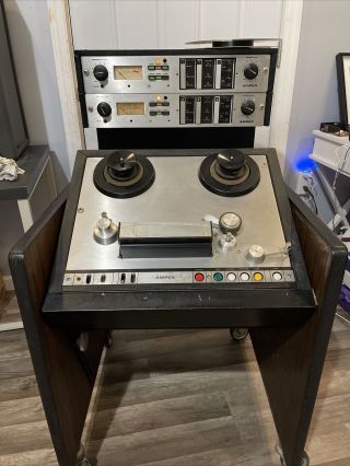 Ampex Ag - 440 C 2 Track (stereo) 1/2 " Machine Reel To Reel,  Preamps