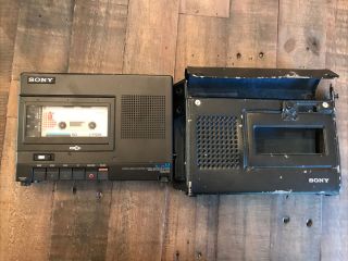 Vintage 1980 Sony Tc - D5m Portable Stereo Cassette Recorder W/ Case