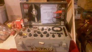 Tv - 7d/u Military Tube Tester,  Manuals And All Accessories