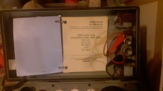 TV - 7D/U Military Tube Tester,  manuals and all accessories 4