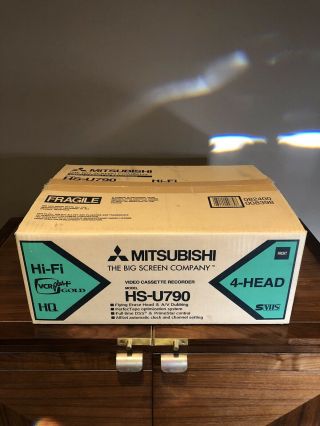 Mitsubishi Hs - U790 S - Vhs 4 Head Hifi Stereo Vcr Video Cassette Recorder