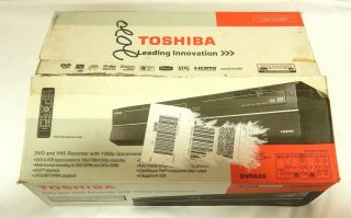 Toshiba Dvr - 620 Dvd & Vhs Recorder Player 4 Head Hifi Vcr Combo 1080p