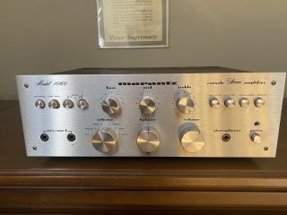 Vintage Marantz 1060 Integrated Amplifier Warm Sound