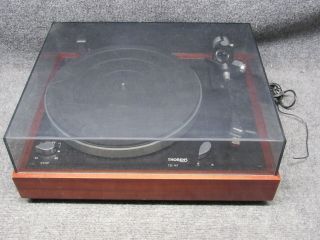 Vintage Thorens Td - 147 Turntable Record Player With Dust Cover
