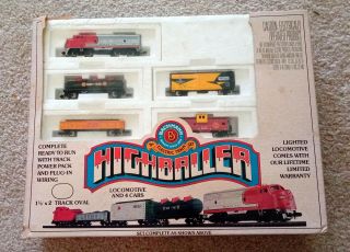 Vintage Bachmann Highballer N Scale Train Set 4306.  Box & Papers