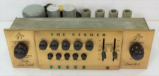 Vintage The Fisher Series 80 - C Mono Tube Preamp Pre - Amplifier