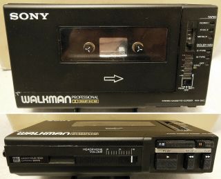 Vintage Sony WM - D6C Walkman Professional Cassette - corder w/protective case 2