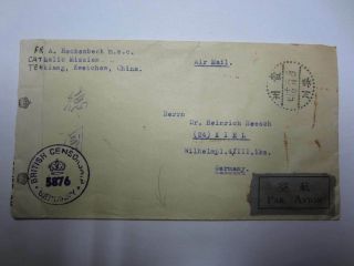 China Kweichow Censor Airmail Cover To Germany 6x Scans /3342