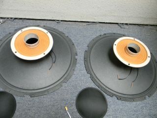 Tannoy 15  red,  gold repracement cone kits pair 4